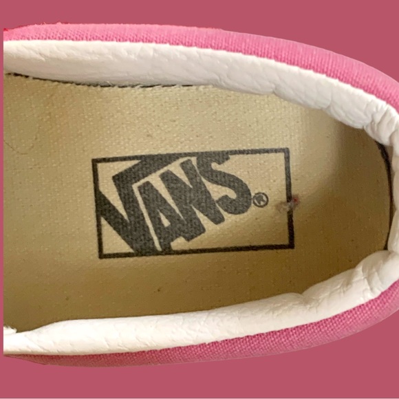 VANS CLASSIC SLIP-ON PLATFORM 2 TONE/CHILLI PEPPER/FUCHSIA PINK BOYS 5.5 GIRLS 7 - Picture 9 of 11